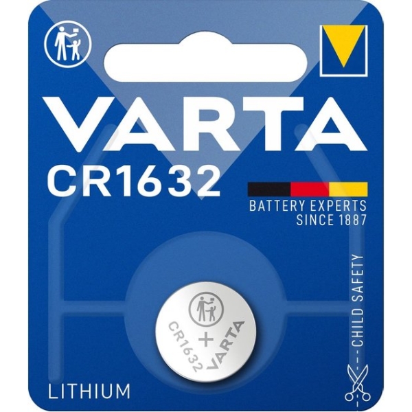 Varta CR1632 lithium coin cell battery 3V