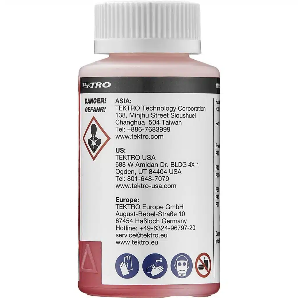 tektro-schijfrem-hydraulisch-minerale-olie-fles-100ml Tektro Disc Brake Hydraulic Mineral Oil - 100ml - Image 1