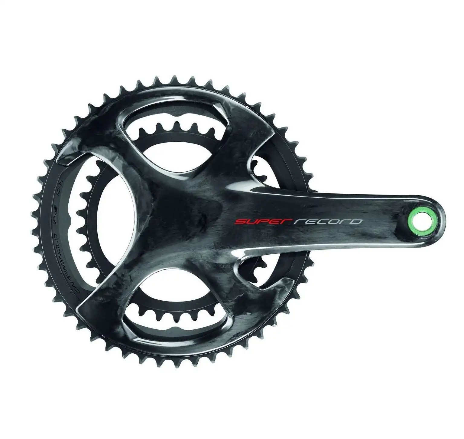 Campagnolo Super Record Carbon Crankset - 2x12 Speed - Image 1